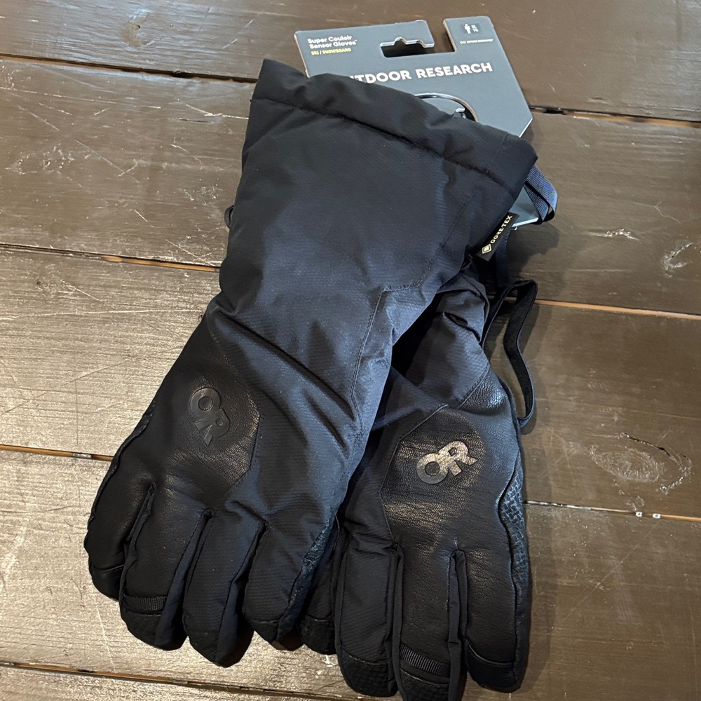 Outdoor Research men’s super couloir sensor gloves black XL NWT